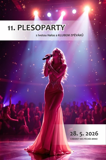 Plakát události 11. PLESOPARTY s Ivetou Hølas a KLUBEM ZPĚVÁKŮ