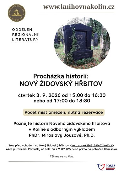 Plakát události Procházka historií: Nový židovský hřbitov