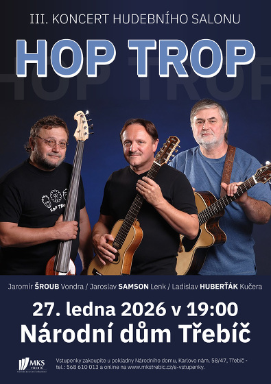 Plakát události HOP TROP - náhradní termín
