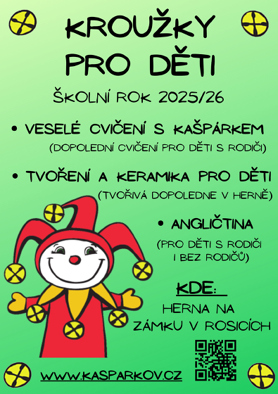 Plakát události Kroužky pro děti v Kašpárkově