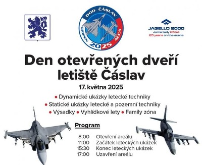 Plakát události Den otevřených dveří Letiště Čáslav 2025