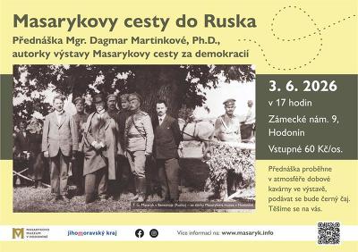Plakát události Masarykovy cesty do Ruska