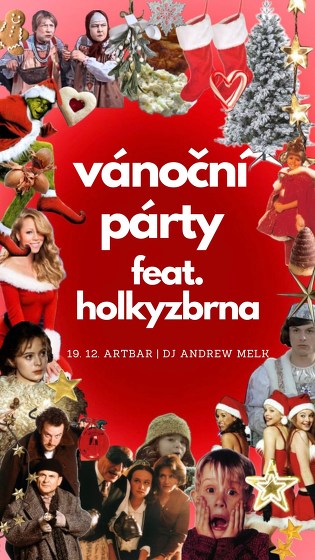 Plakát události vánoční párty feat. holkyzbrna