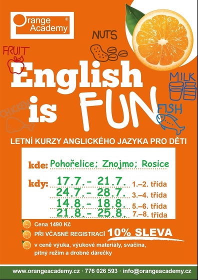 Plakát události Letní intenzivní kurzy anglického jazyka pro děti