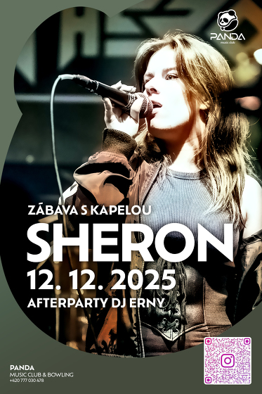 Plakát události zábava s kapelou SHERON