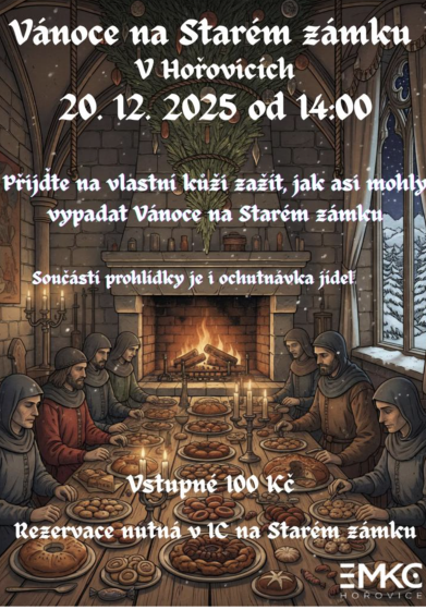 Plakát události Vánoce na Starém zámku v Hořovicích