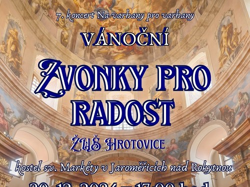 Plakát události Vánoční Zvonky pro radost - ZUŠ Hrotovice