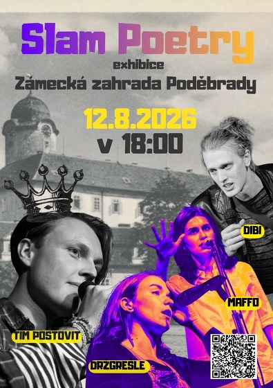 Plakát události Slam poetry exhibice