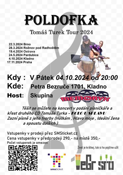Plakát události Tomáš Turek - Tour 2024 Křest CD