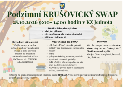 Plakát události Podzimní Krušovický Swap