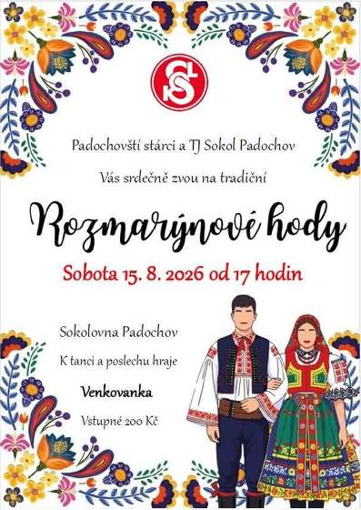 Plakát události Rozmarýnové hody Padochov