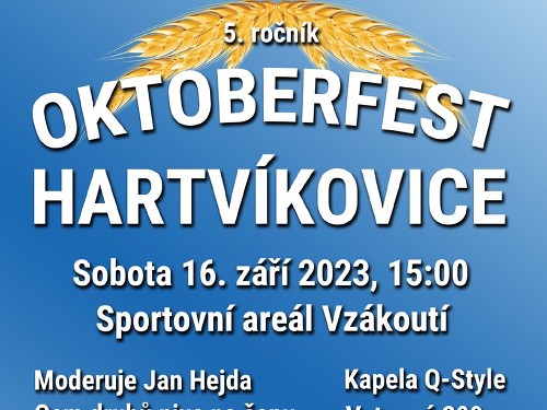 Plakát události Oktoberfest Hartvíkovice 2023