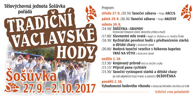 Plakát události Václavské hody 27. 9. - 2. 10. 
