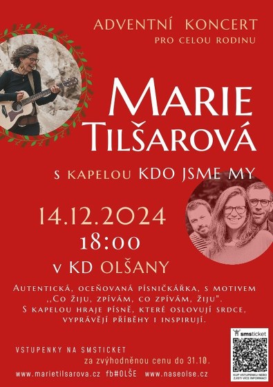 Plakát události Marie Tilšarová & Kdo jsme my - adventní koncert