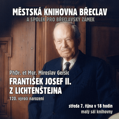 Plakát události František Josef II. z Lichtenštejna