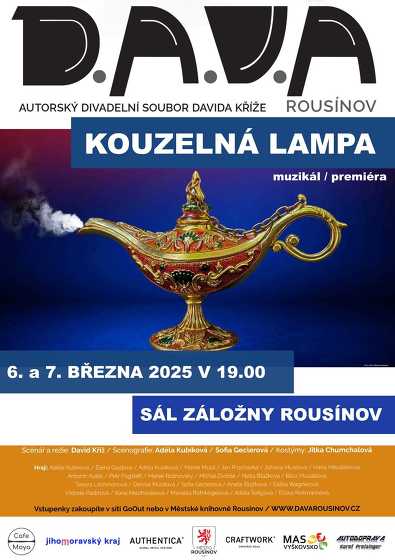 Plakát události muzikál Kouzelná lampa