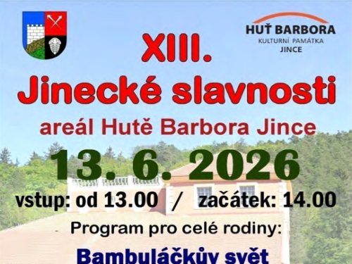 Plakát události XIII. Jinecké slavnosti