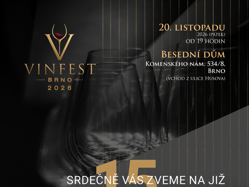 Plakát události Vinfest Brno 2026