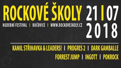 Plakát události Rockové Školy 2018 - Bučovice