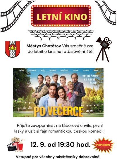 Plakát události Letní kino Chotětov