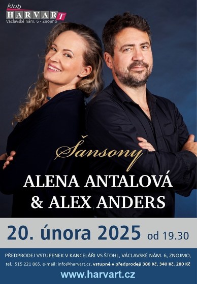 Plakát události Alena Antalová & Alex Anders - Šansony
