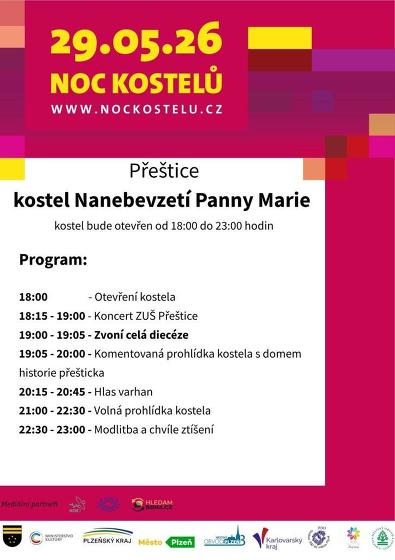 Plakát události Noc kostelů v Přešticích