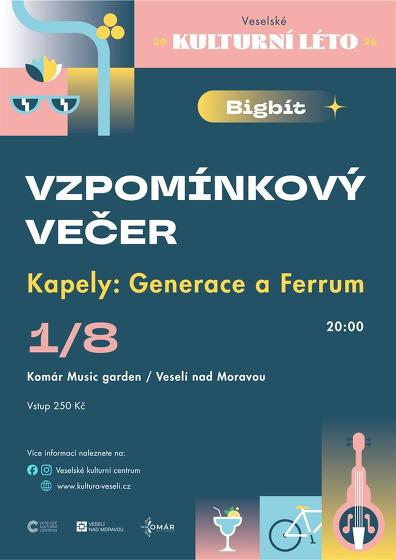 Plakát události Bigbít vzpomínkový večer