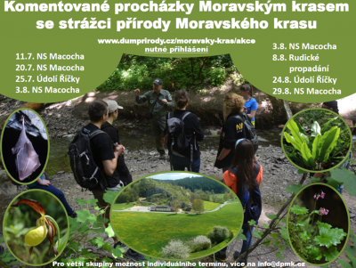 Plakát události Komentované procházky Moravským krasem - Rudické propadání