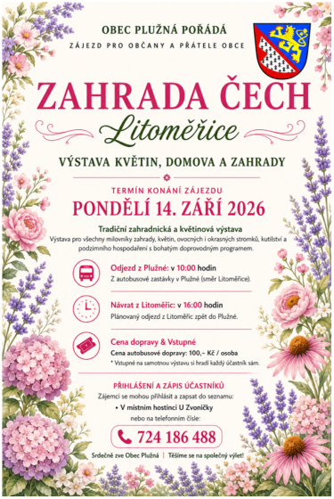 Plakát události Zahrada Čech Litoměřice