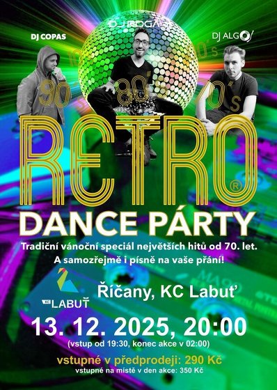 Plakát události ´80s – ´90s Retro dance party