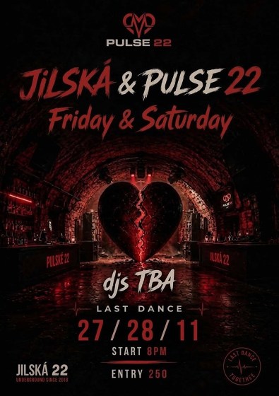 Plakát události Last dance Jilská & Pulse22