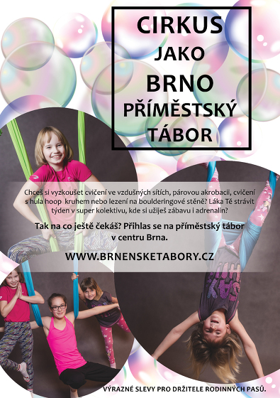 Plakát události příměstský tábor v centru Brna