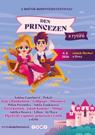 Plakát události Den princezen a rytířů - Zámek Slavkov