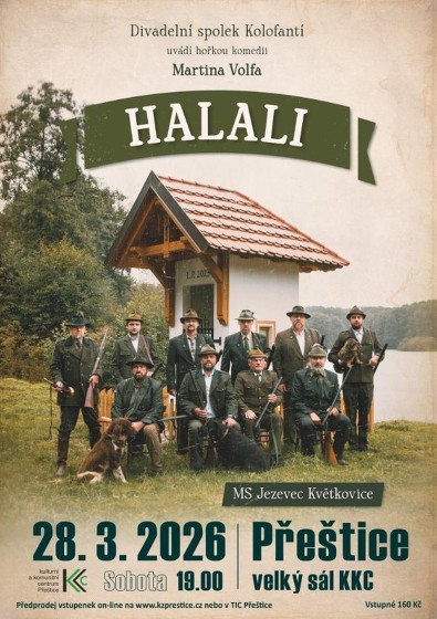 Plakát události Halali - divadlo