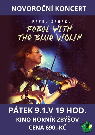 Plakát události Pavel Šporcl - Rebel with the blue violin