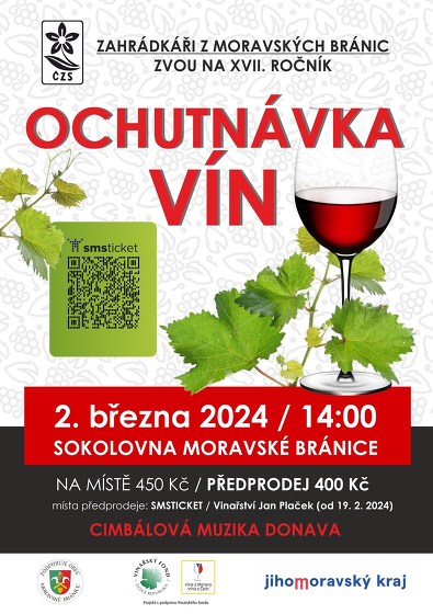 Plakát události Ochutnávka vín / Moravské Bránice