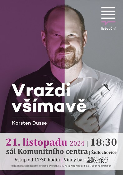 Plakát události LiStOVáNí.cz: Vraždi všímavě
