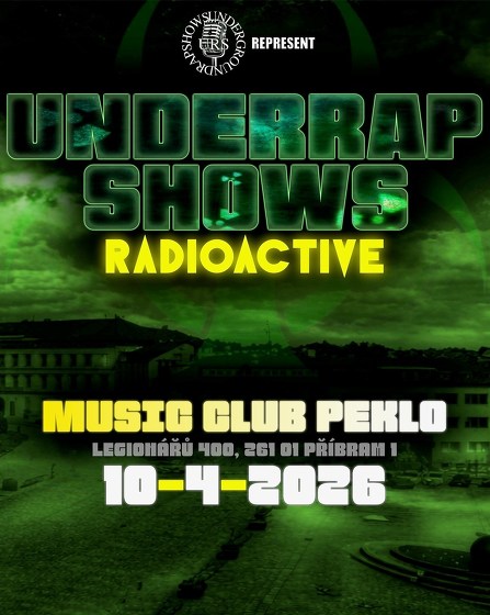 Plakát události UnderRap: RADIOACTIVE + Katannah a VlaďkySyn