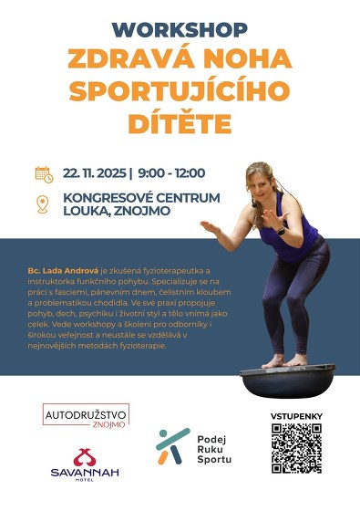 Plakát události Lada Andrová: Zdravá noha sportujícího dítěte