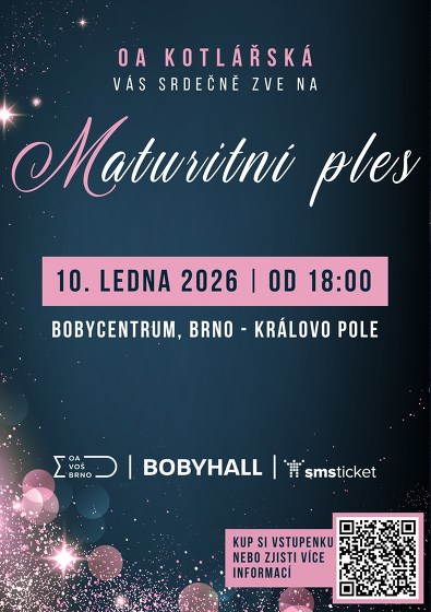 Plakát události Maturitní ples OA Kotlářská
