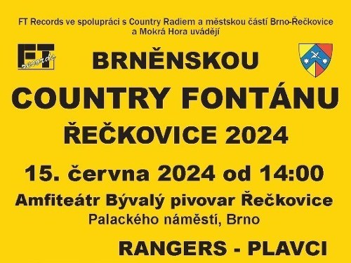 Plakát události Brněnská Country fontána Řečkovice 2024
