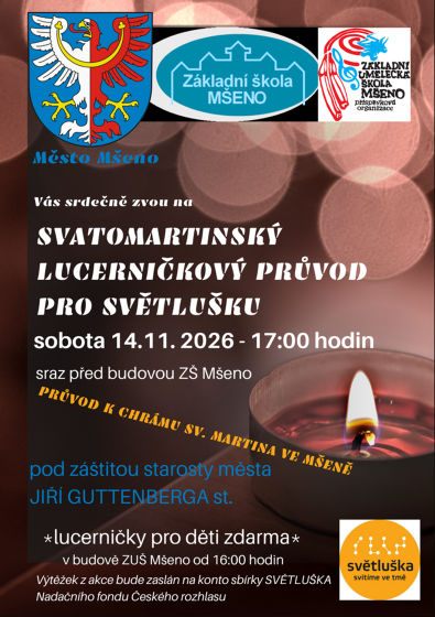 Plakát události Svatomartinský lucerničkový průvod pro Světlušku
