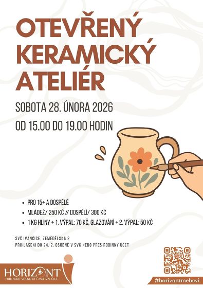 Plakát události Otevřený keramický ateliér únor 26-2
