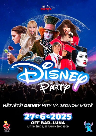 Plakát události Disney Párty! | LUNA Litoměřice