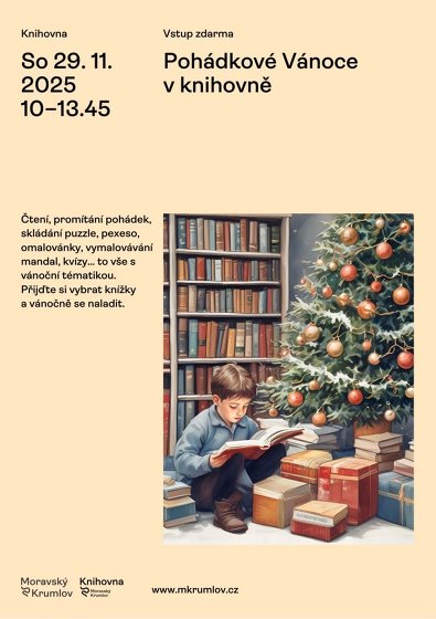 Plakát události Pohádkové Vánoce v knihovně