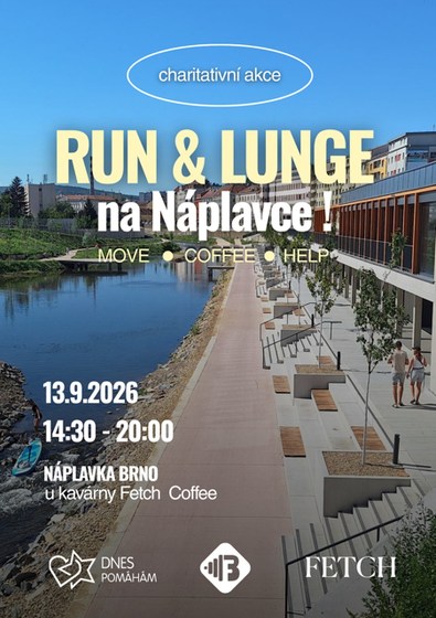 Plakát události RUN & LUNGE na náplavce