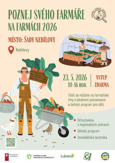 Plakát události Poznej svého farmáře na farmách 2026
