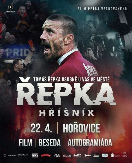 Plakát události Tomáš Řepka: Film, beseda, autogramiáda