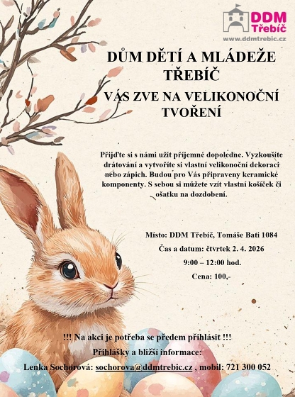 Plakát události Velikonoční tvoření