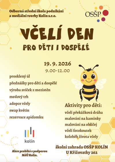 Plakát události Včelí den v Kolíně